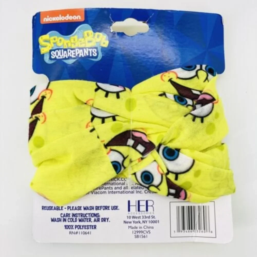 Nickelodeon Sponge Bob Square Pants Face Cover Mask Neck Gaiter Bandana Headband